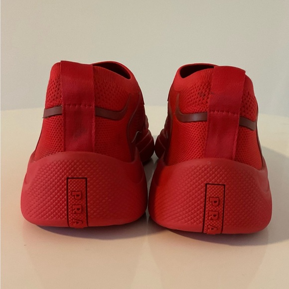 VTG Americas Cup Men’s Red Knit Boat Shoes sz 7, Women’s 8.5 (sz 40) Nice - Picture 7 of 11